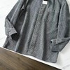 F031842春秋新款男士灯芯绒复古纯色宽松条纹衬衫上衣 商品缩略图9