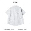 SDSA男装2026新款高贵轻奢时尚简约竖纹设计短袖衬衫T恤百搭宽松 商品缩略图4