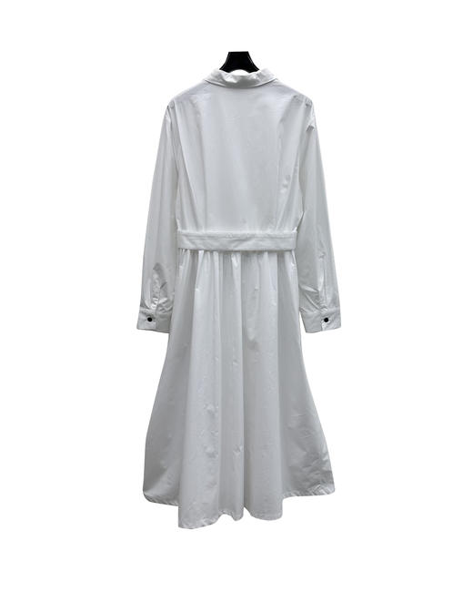 女款全棉腰带衬衫裙ba010 商品图1