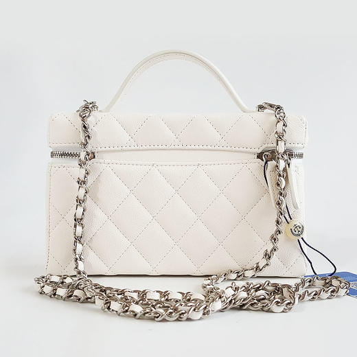 【闲置】CHANEL香奈儿AP4854 B21489 1060125B白色银扣荔枝牛皮星星LP盒子包手提单肩包女士160326AK30 商品图5