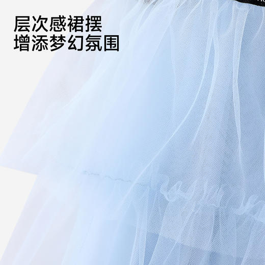 英氏儿童裙子女童夏季背心圆领休闲透气蓬蓬纱裙女宝26新款公主裙 商品图4