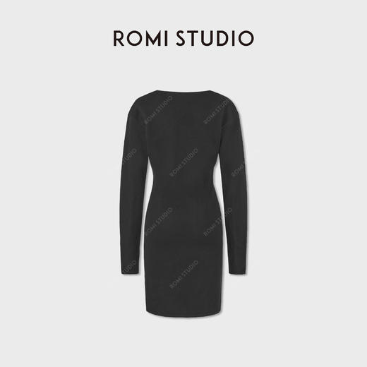 ROMI STUDIO澳洲100%羊毛简约小圆领中长款针织连衣裙RWDSLT3016 商品图1