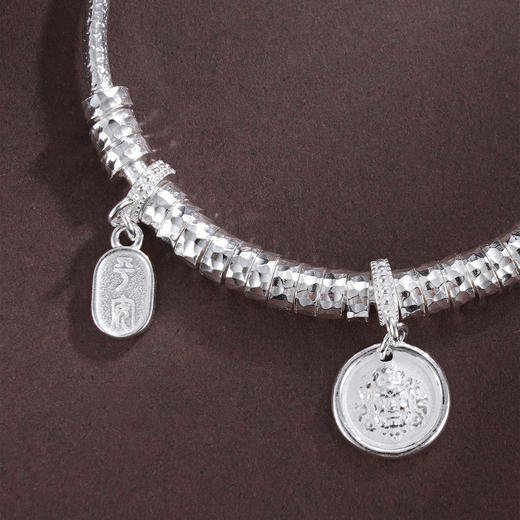 子佩集S999银【招财如意】手镯【TC0501605】纯银蝴蝶结如意吉祥招财纳福2509 商品图1