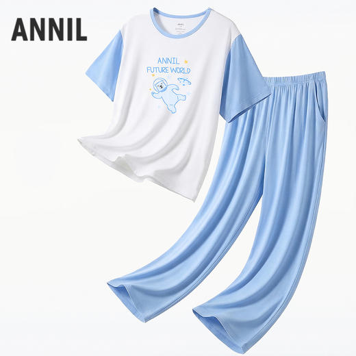 男女童家居服套装夏季新款安奈儿童装JM621786 商品图2