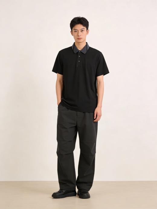 G2000男装SS26商场新款丝光棉舒适休闲短袖POLO衫61143038 商品图1