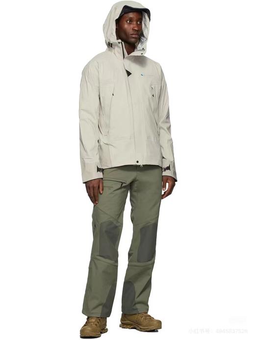F0318124巨人岛户外运动斜向主拉链立体剪裁硬壳冲锋衣男款 商品图6