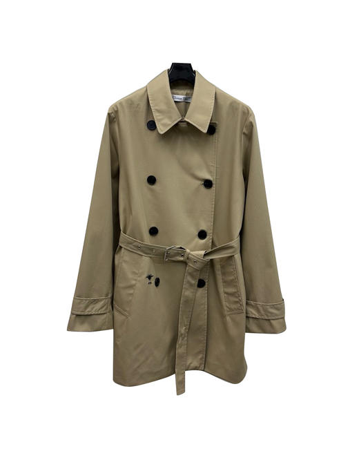 女款刺绣腰带风衣外套zh010 商品图0