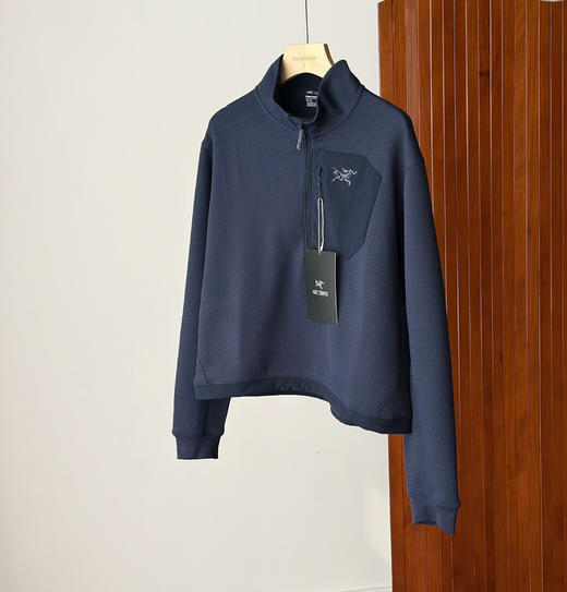 鸟家Olera Zip Neck女款华夫格银离子半拉链卫衣3.12 商品图6