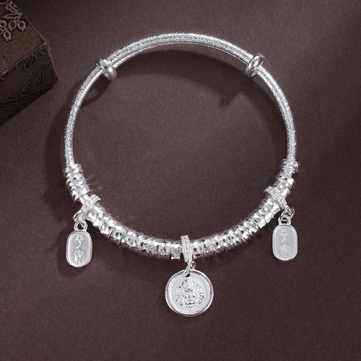 子佩集S999银【招财如意】手镯【TC0501605】纯银蝴蝶结如意吉祥招财纳福2509 商品图2