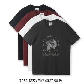 F0318104早春集结色彩定义美学全棉潮流复古印花T