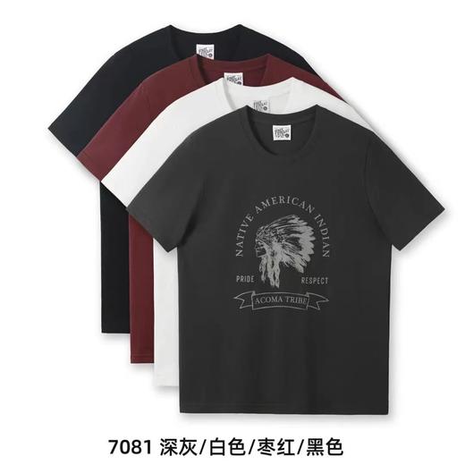 F0318104早春集结色彩定义美学全棉潮流复古印花T 商品图0