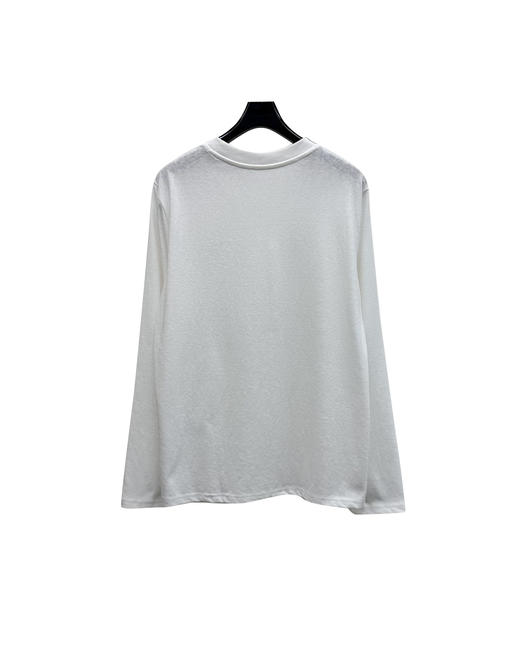 女款全棉宽松刺绣长袖T恤ba020 商品图1