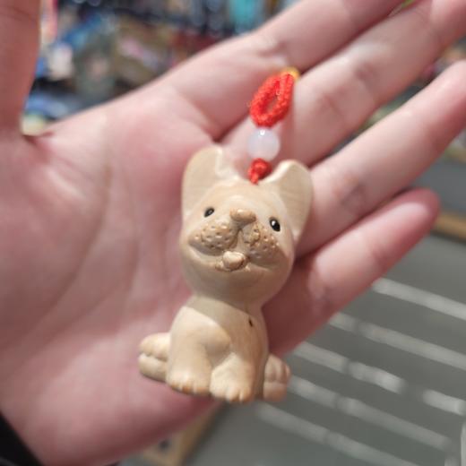 天然桃木十二生肖复古汽车钥匙扣男女鼠牛虎兔龙蛇年马羊猴鸡狗猪 商品图0