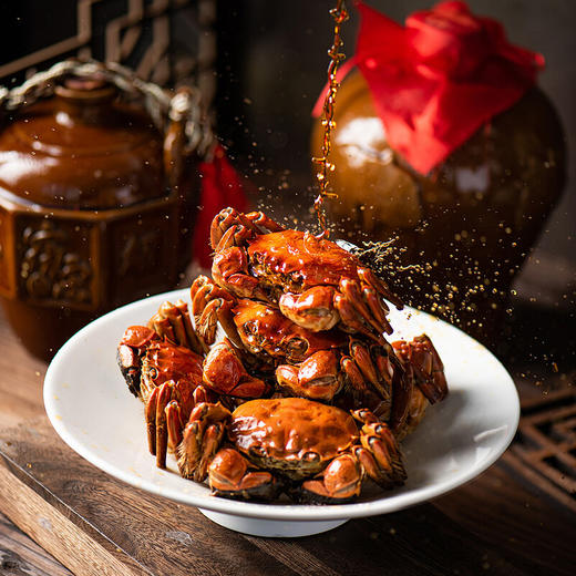 【买一盒送一盒】苏霸王花雕熟醉蟹 900g/盒 商品图1