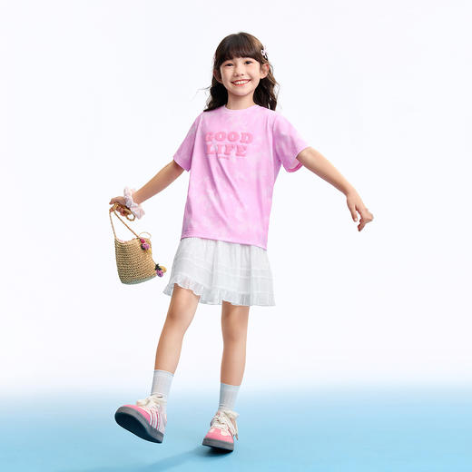 男女童圆领短袖针织衫夏季新款安奈儿童装EM621635 商品图5