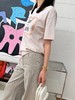 迪奥新款杏粉色棉质平纹布刺绣短袖T恤（KX） 商品缩略图4