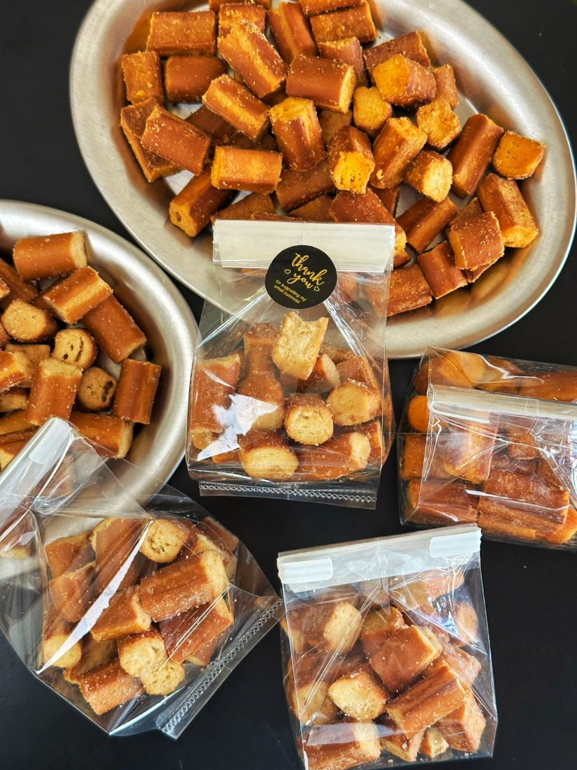 焦糖海盐碱水脆脆，低卡小零食