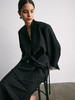 YANYI CHANG｜91800210 中式交叠领系带廓形西装 [ 黛墨黑 ] 商品缩略图4
