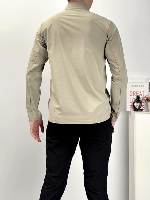 F031878新款半拉链四面高弹高品质多层次叠穿健身运动打底衫 商品图10