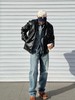 F031846春季新款简约大气纯色拉链翻领长袖皮衣单夹克外套 商品缩略图11