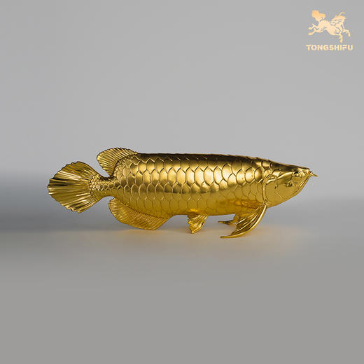 铜师傅《金龙鱼》客厅桌面铜摆件 家居装饰工艺品 商品图4