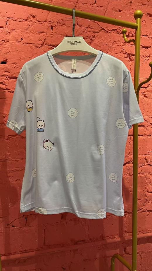 （福利睡衣）拉架棉套装短裤短袖舒适透气1416206 商品图3