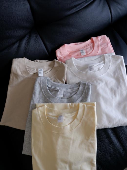 二店y 新疆棉600g重磅美式纯棉情侣款短袖T恤 商品图1