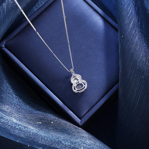 子佩集【紫气福来】S925银套链【YL-7561】时尚锆石葫芦项链2509 商品图4