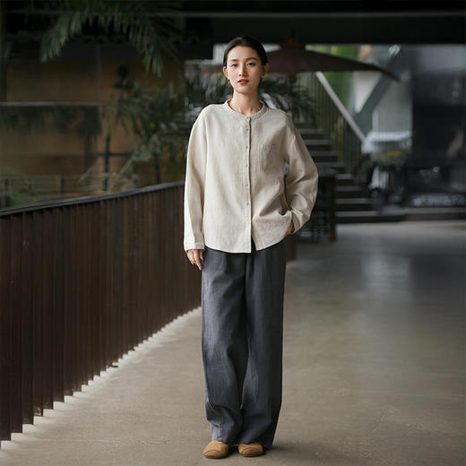 （3-5天发货） 苎麻衬衫 商品图0
