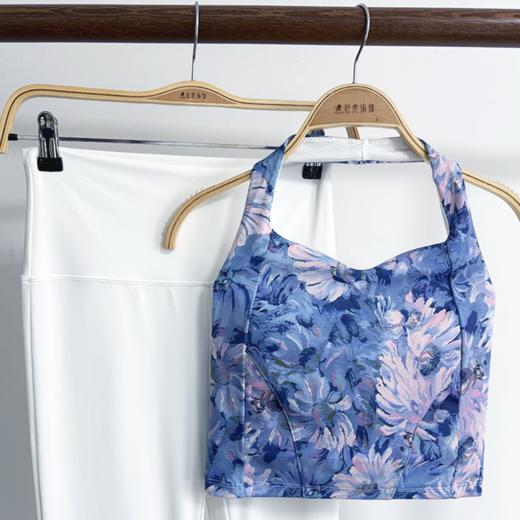 壁虎瑜伽【青花幽梦-背心】高弹印花背心【5天发货】（可拆卸胸垫） 商品图6