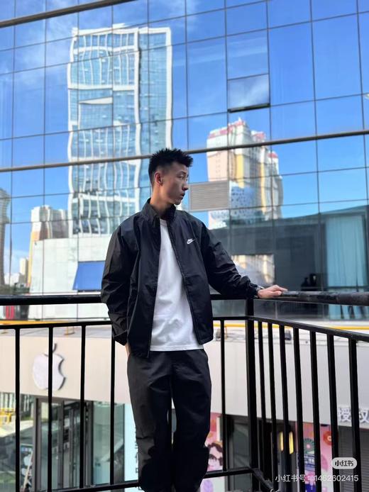 F031874男女同款舒适立领拉链透气休闲运动夹克外套 商品图12