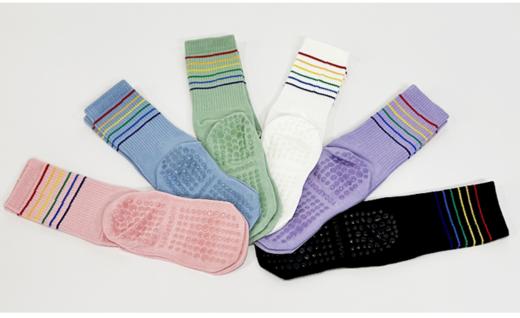 壁虎瑜伽【2603WZ515】多彩点胶防滑瑜伽袜【5天发货】 商品图4