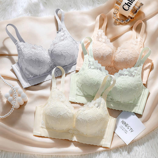 A2-【A-B杯】【小胸聚拢显大】穿出圆润胸型内衣女聚拢防下垂收副乳调整型文胸  清漪婉柔 商品图7