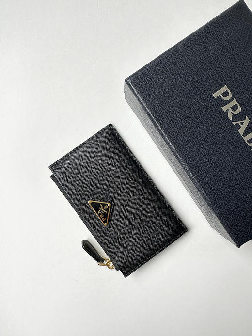 THS-无 P家 经典优雅十字纹Saffiano 皮革卡包 2色 CQ1431 商品图4