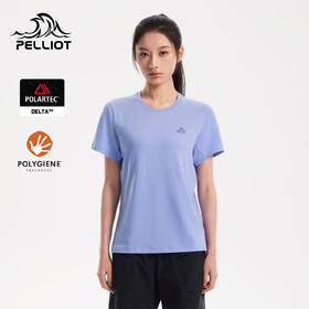 【P系列】伯希和户外短袖T恤女新款POLARTEC DELTA抑菌徒步上衣男