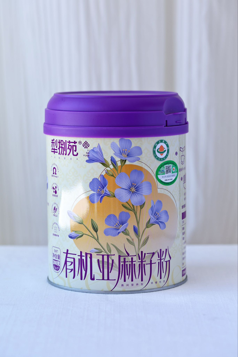 梨捌苑有机亚麻籽粉 代餐健身 加餐膳食纤维早餐健康轻食