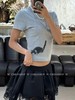 F031829时尚百搭虞书欣同款紧身小猫咪印花圆领短袖T恤 商品缩略图6