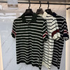 100%液氨棉男士修身时尚撞色条纹款休闲百搭翻领短袖T恤   XLM-CAC8687213 商品缩略图4
