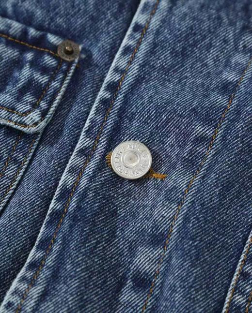 F031885美式复古百搭纯棉牛仔布男女同款牛仔外套夹克 商品图8