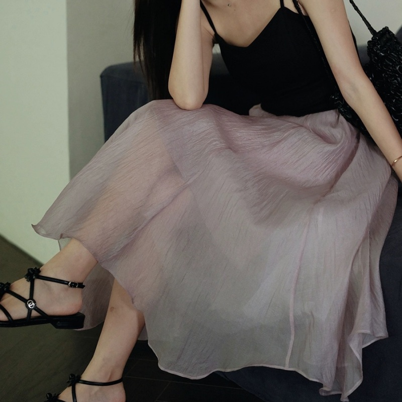 老米优品🎈3-7天发！夏日仙女裙《不规则花瓣造型流光纱裙》浪漫半身裙， 裙身垂坠有韵律感 低调吸睛翩若惊鸿 三层面料叠加不透 亲肤柔软
