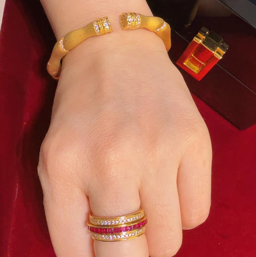 GAONAS 高纳仕 中式时尚贵气金色戒指11937JGO 商品图4