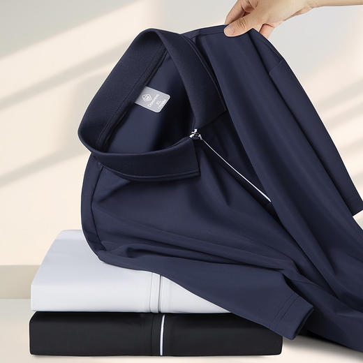 【DK】大依优型大码男装夏季polo领短袖T恤冰丝速干透气百搭短袖上衣 商品图2