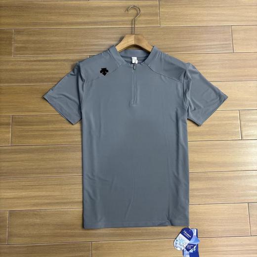 F031830简洁大方穿脱方便纯色吸湿排汗透气休闲套头短袖Polo衫 商品图3