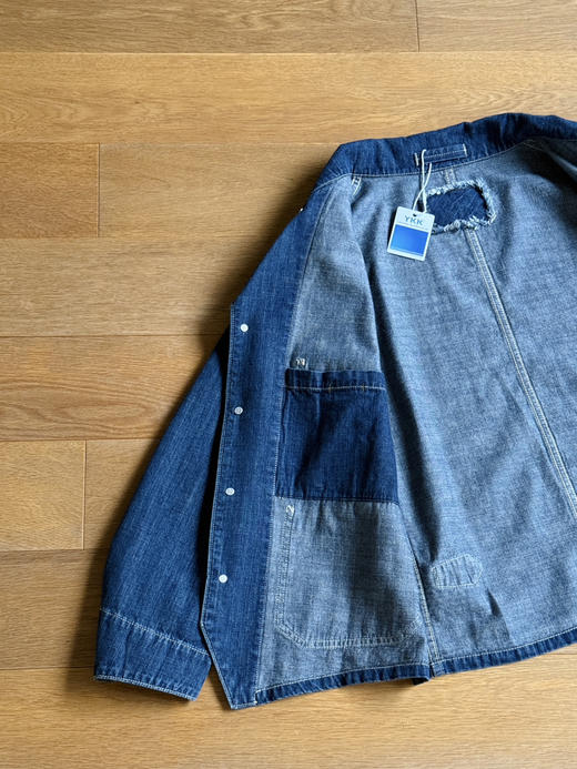 45R翻驳领多口袋水洗牛仔外套【包邮+三天无理由退换】 商品图12