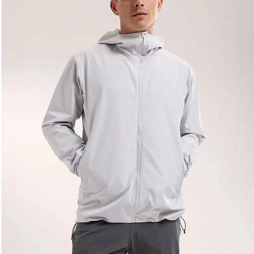 F031808男女情侣款春季户外防风休闲功能性薄款软壳梭织压胶连帽外套 商品图10