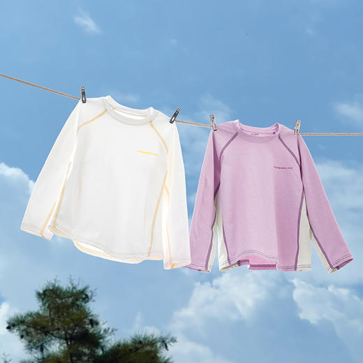 【爆款预售7天内发货】【新品钜惠】【宣纸速干，防晒UPF50+】【两件起拍，一件不发货】春夏季新款儿童宣纸衣长袖T中大童防晒吸湿排汗运动上衣 商品图4