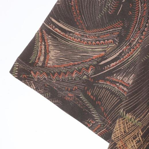 26T192SDSA男装2026新款高贵美式复古象线条满印短袖T恤百搭圆领上衣 商品图3