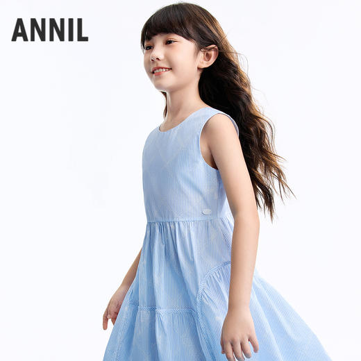 女童无袖连衣裙夏季新款安奈儿童装EG623550 商品图0