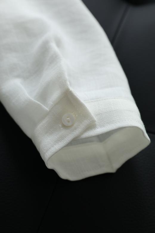 白衬衫穿出自由恣意腔调【重工浮雕刺绣人棉衬衫】 商品图11