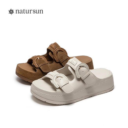natursun 26年夏季新品一字拖 N26388308 商品图4
